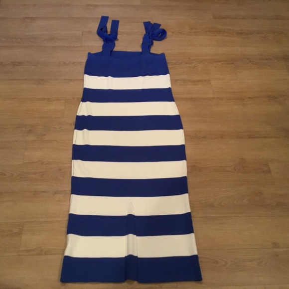 NWT BTFBM Spaghetti Strap Striped Maxi Casual Dress Plus Size XXL - Picture 8 of 8